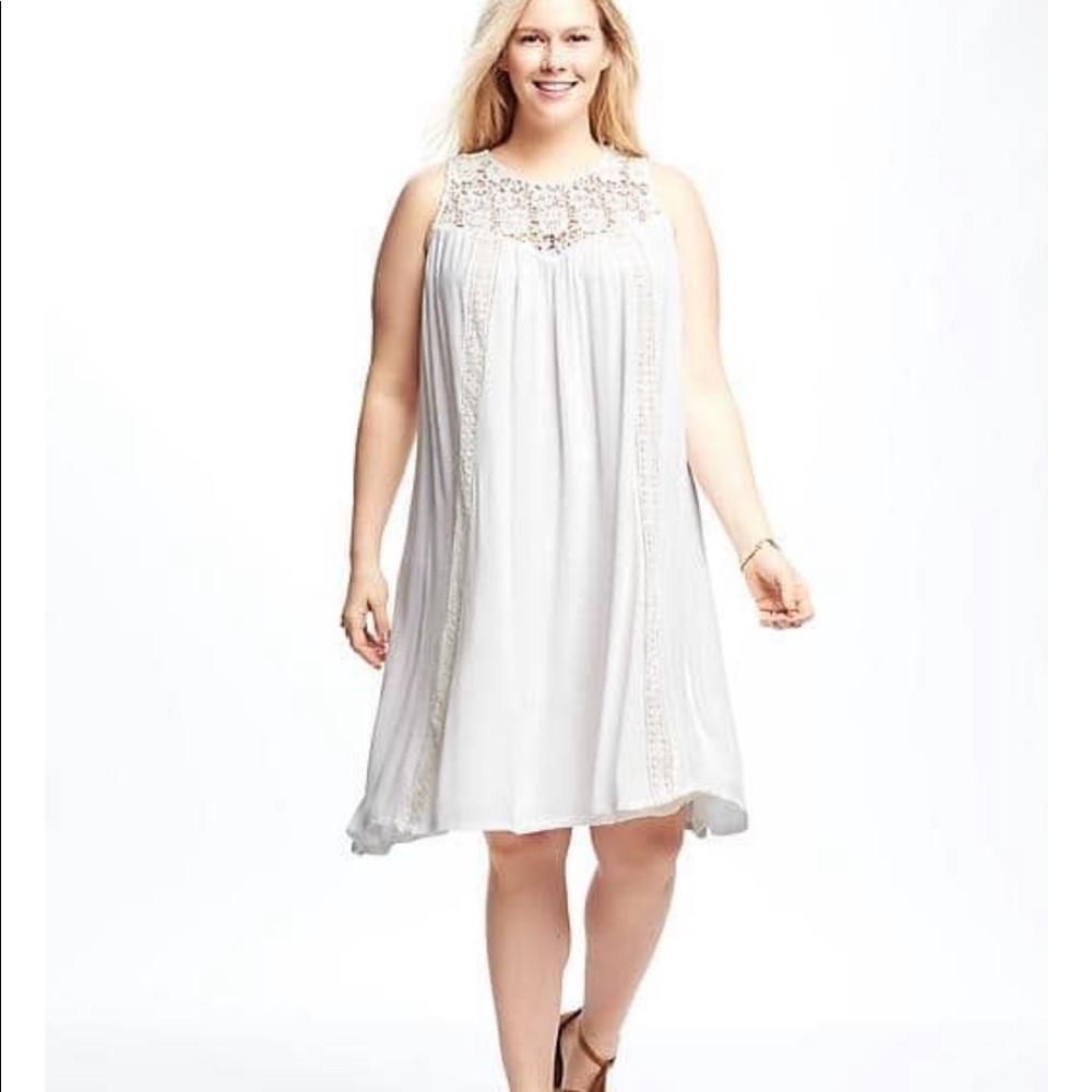 Old Navy Lace Trim Gauze Swing Dress 2X Plus
